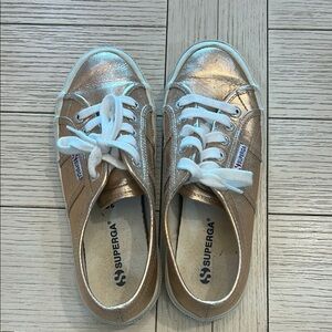 Superga Metallic Rose Gold Sneakers